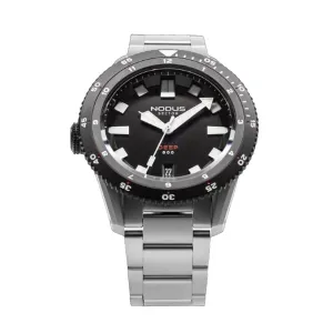 Nodus Sector Deep Destro Automatic Dive Watch - Black Dial