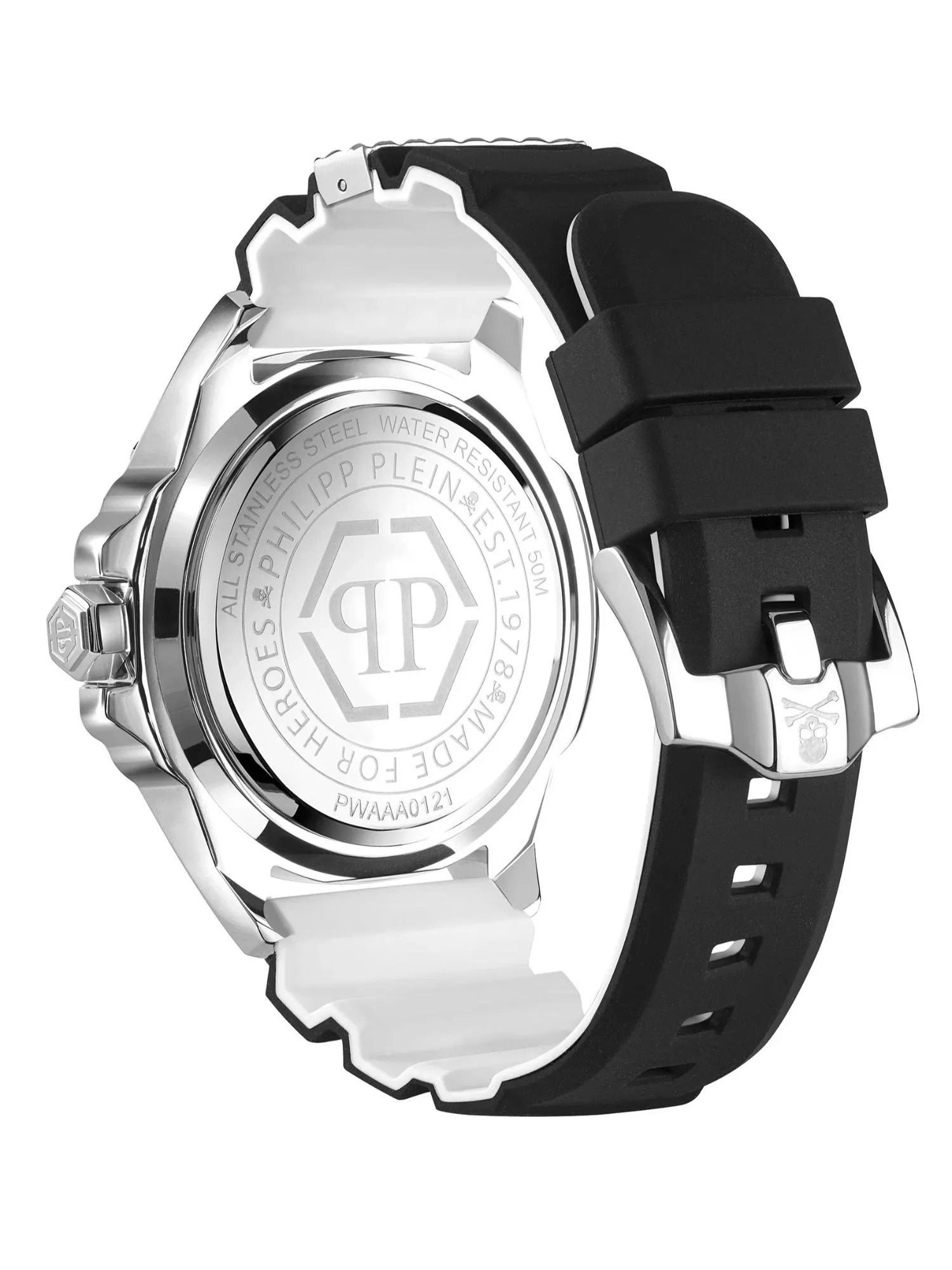 Philipp Plein Men 44 MM Size Black Dial Analog Watch - PWAAA0121