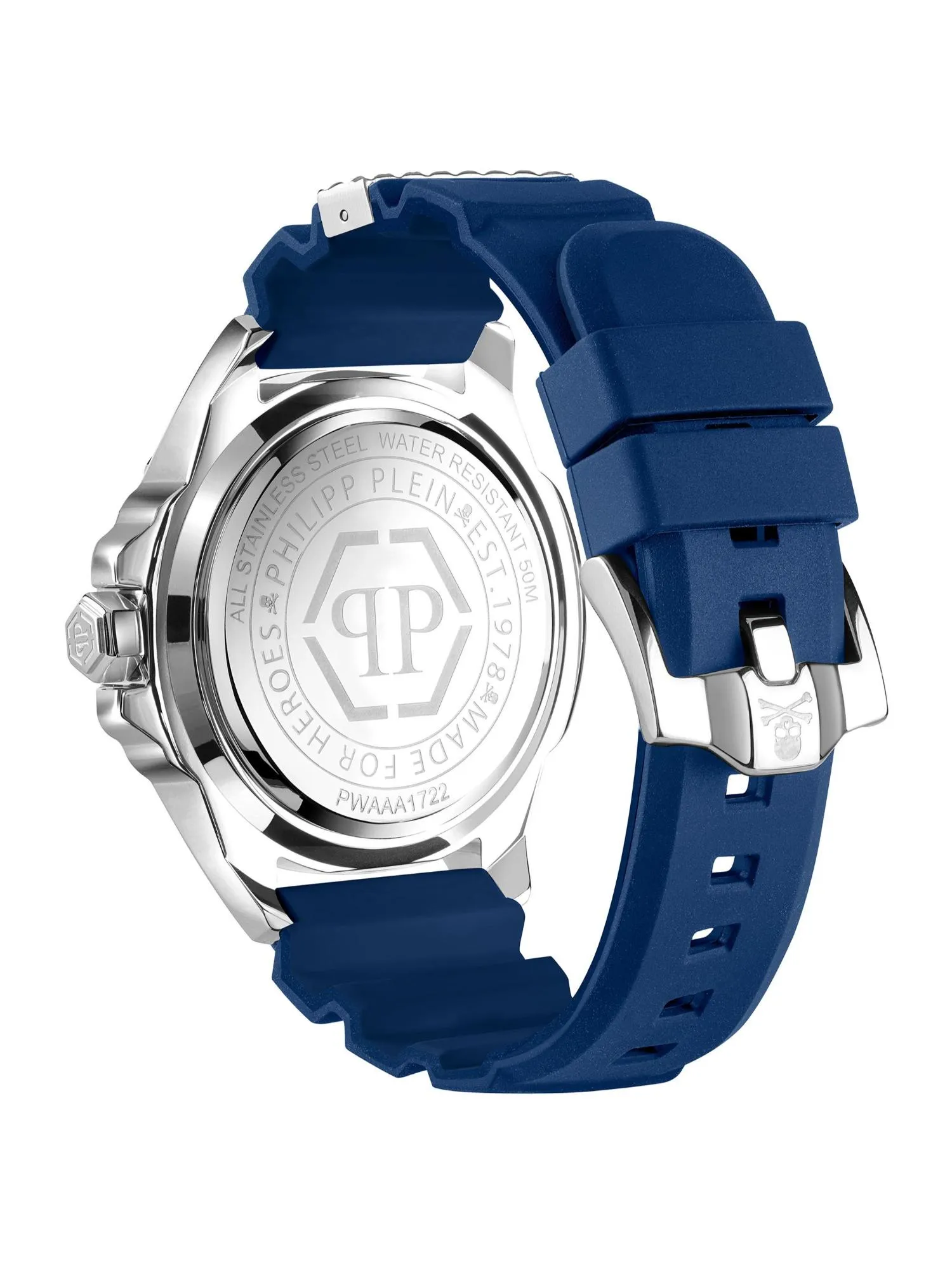 Philipp Plein Men 44 mm Size Blue Dial Analog Watch - PWAAA1722