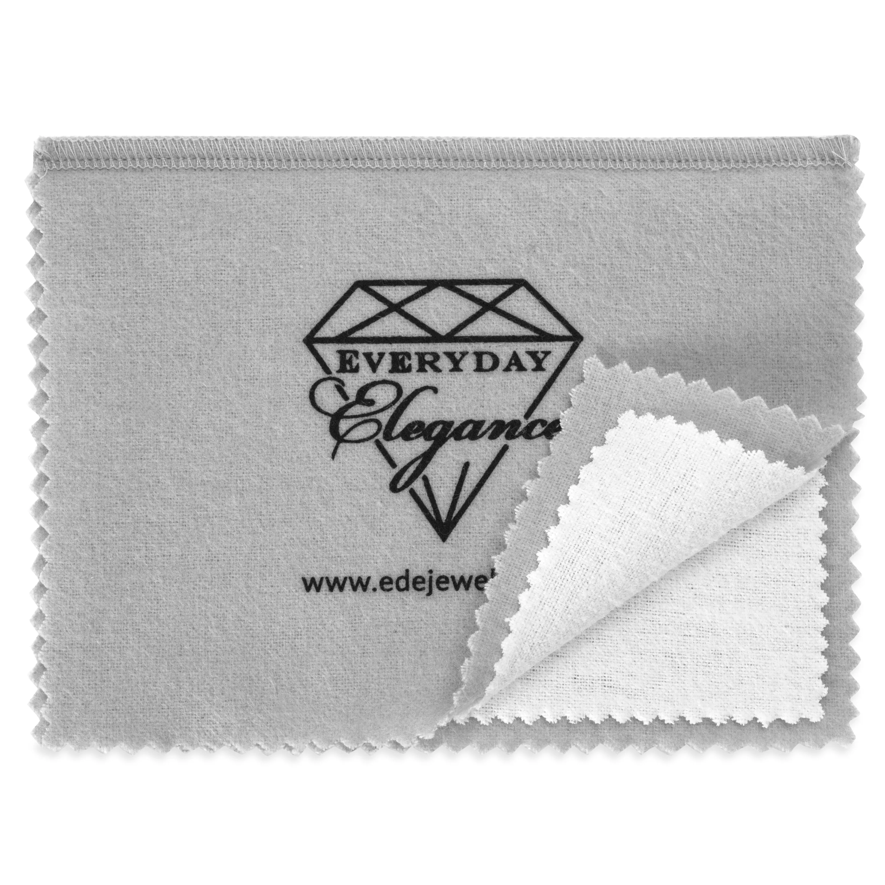 Premium Jewelry Cleaning Cloths for Silver Gold & Platinum, 6" x 8" each, Two Layer, Set of 3