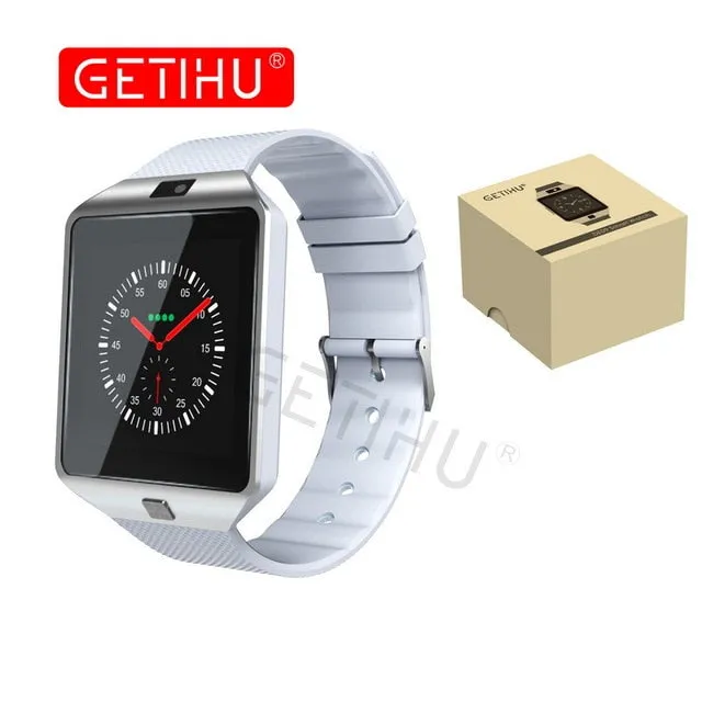 "GETIHU DZ09" Digital Men Watch For Apple iPhone Samsung Android Mobile Phone Bluetooth SIM Camera