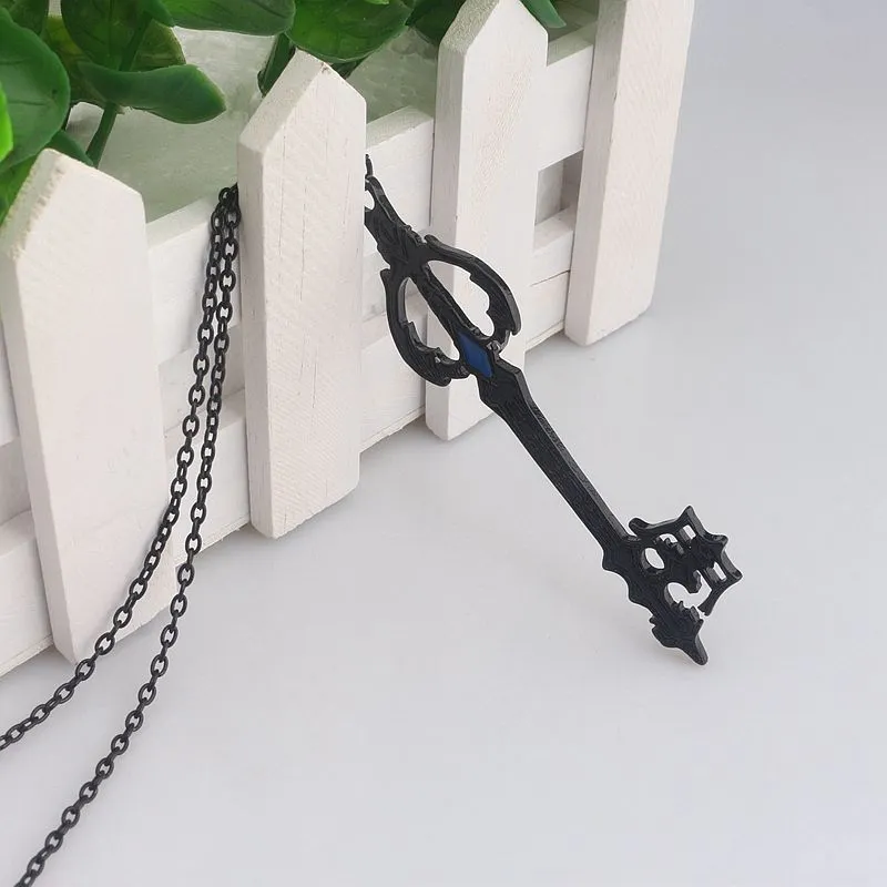 rongji jewelry Hot Game Kingdom Hearts Oblivion Blade Charms Necklace Alloy Jewelry Figure Cosplay for women factory outlet