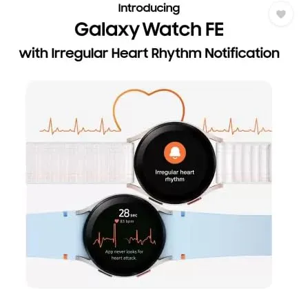 Samsung Galaxy Watch FE, 40mm BT, Sapphire Crystal Display, Sleep Coach, Fall Detection (Black Strap, Small)