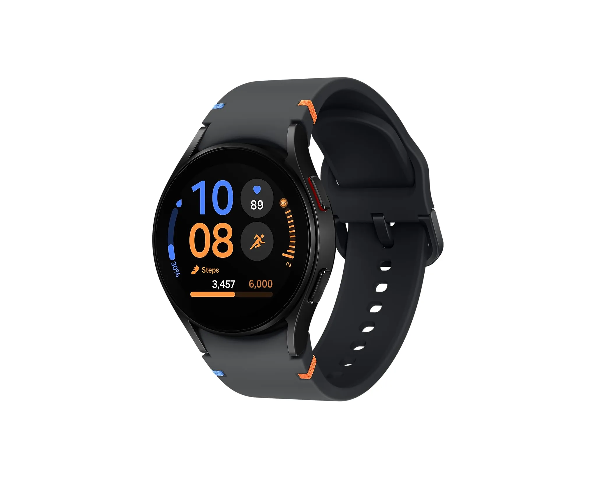 Samsung Galaxy Watch FE, 40mm BT, Sapphire Crystal Display, Sleep Coach, Fall Detection (Black Strap, Small)