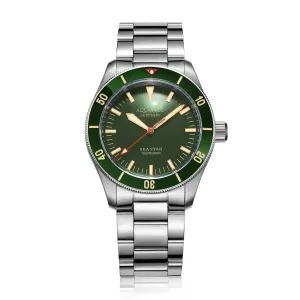 Sea star V2 green dial ceramic bezel (NH35) No Date