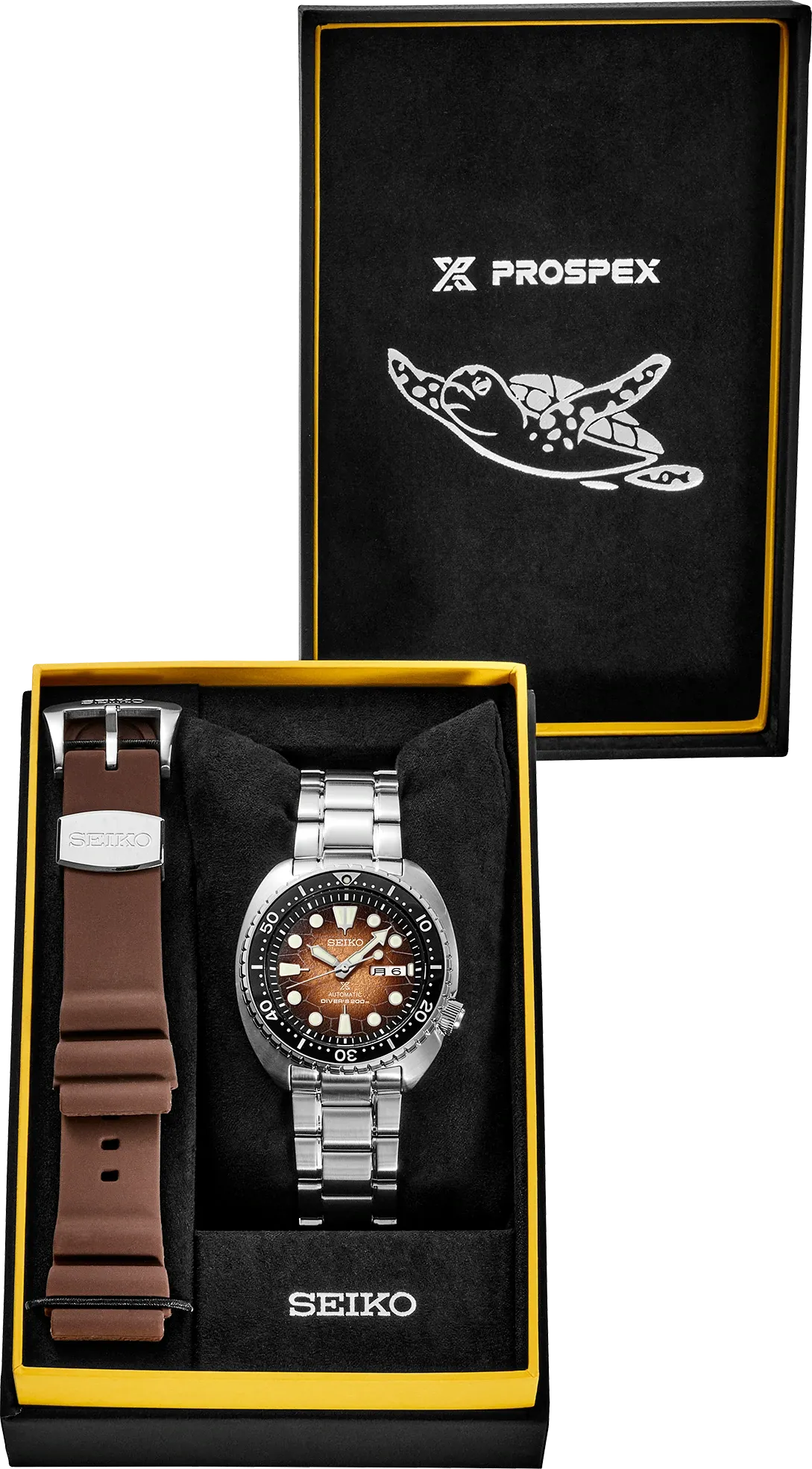 Seiko Prospex SRPH55 King Turtle Brown Dial US Special Edition Automatic Watch