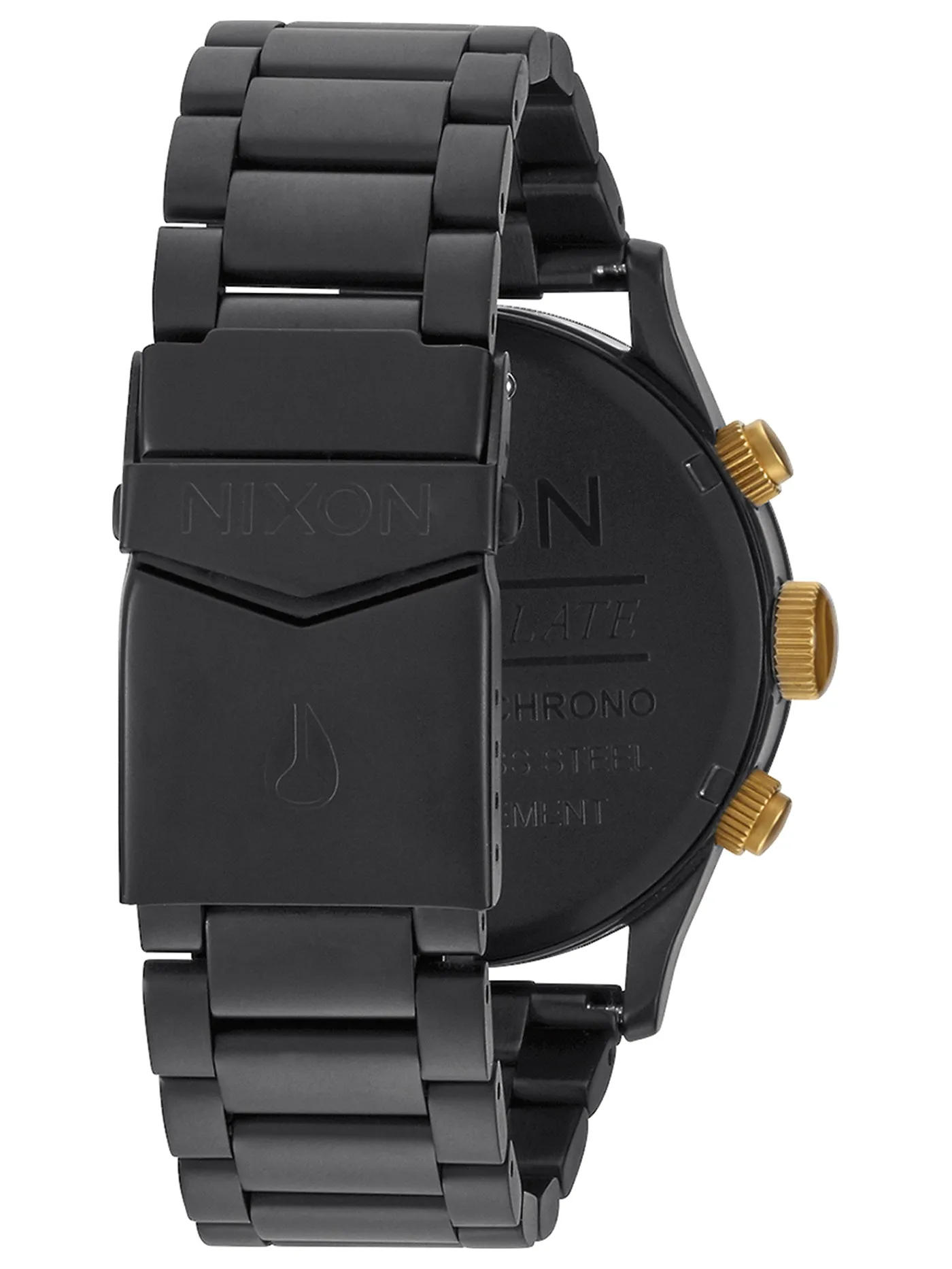 Sentry Chrono Matte Black/Gold Watch