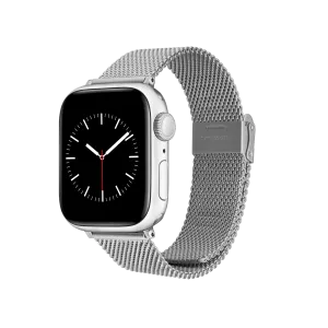 Smartwatch Sandblasted Mesh Strap Silver