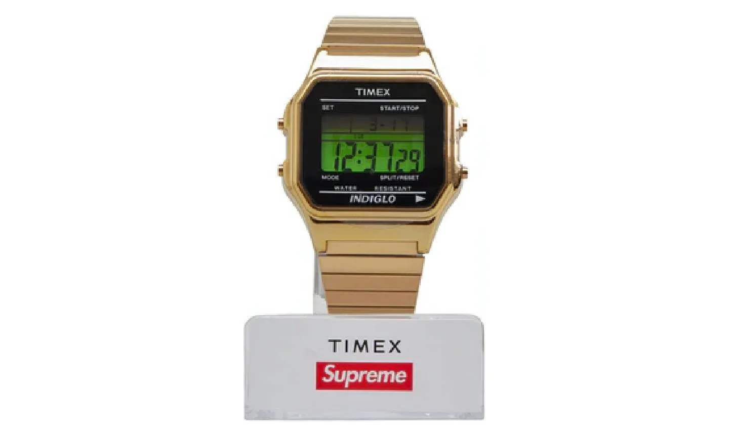 Supreme Timex Digital Watch Gold