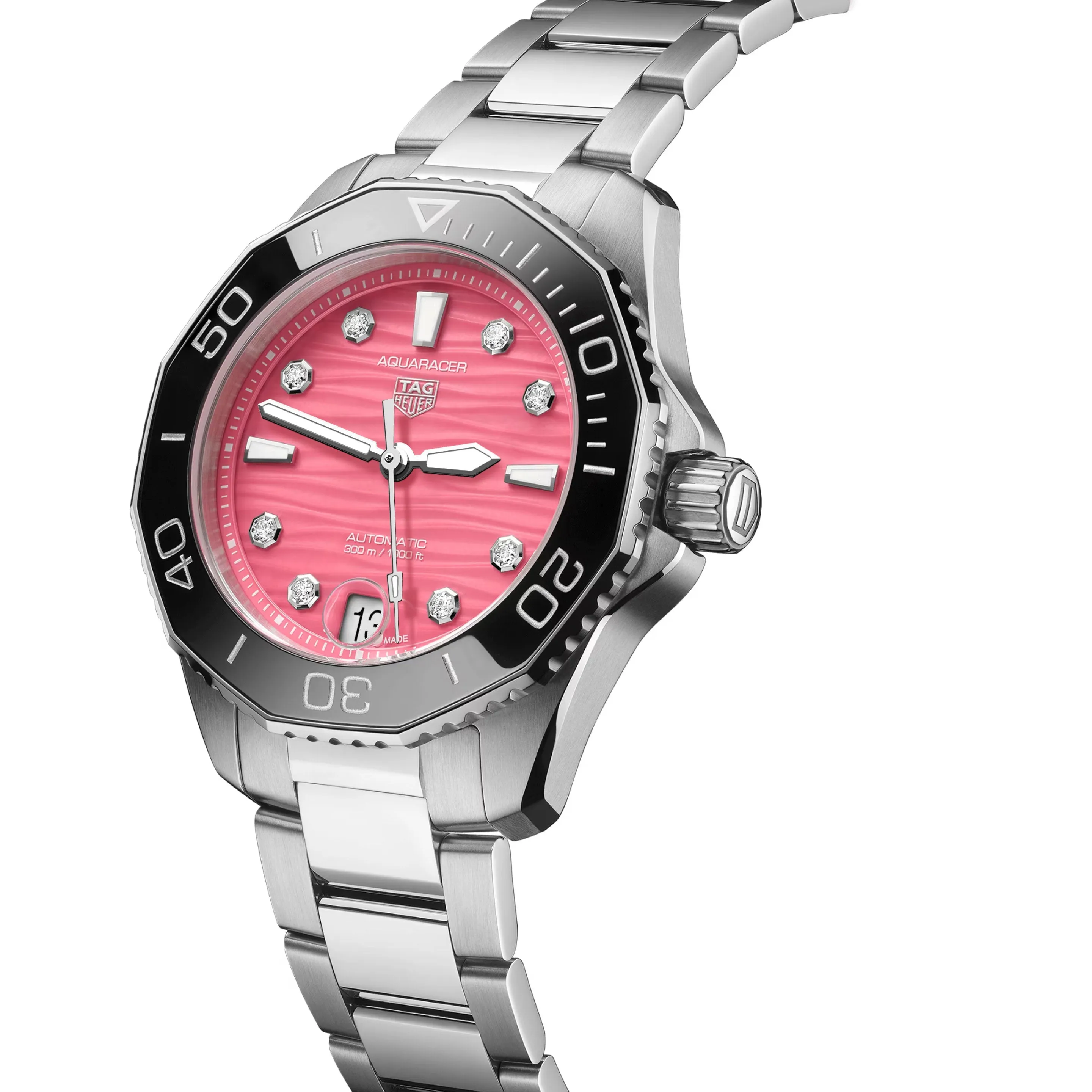 Tag Heuer Aquaracer Professional 300 Ladies Pink Watch WBP231J.BA0618