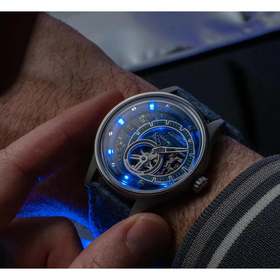 The ELECTRICIANZ Hybrid Automatic E-Blue