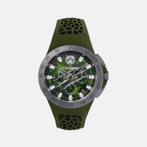 Thunderstorm Chrono Men Green Chronograph Silicon Watch PSABA0323