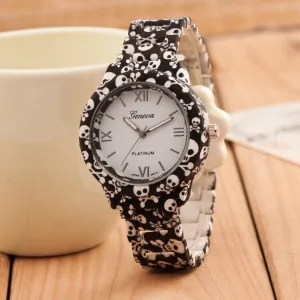 Women Watch Fashion Casual Plastic Flower Geneva Quartz Watch Elegant Popular Women Wristwatch Relogio Feminino Clock