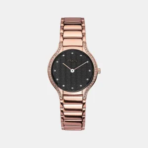 Women's Black Analog Stainless Steel Watch V276LEVBSV